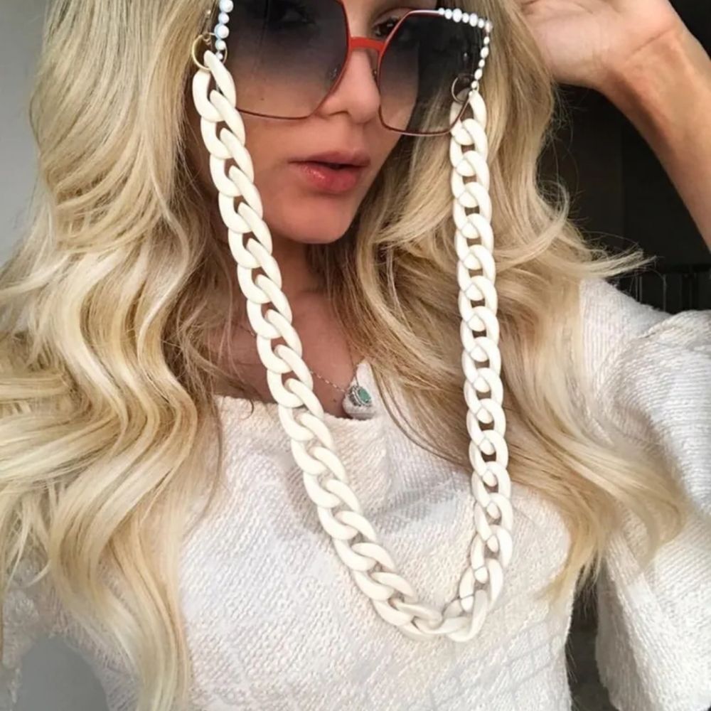 NWOT Glasses Chain - White